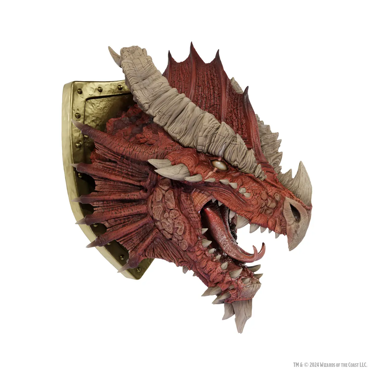Ancient Red Dragon Limited Edition 50th Anniversary Rubber Trophy Plaque
