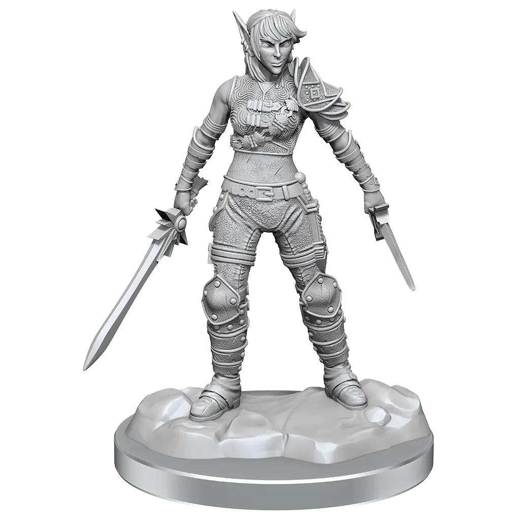 Elf Rogue & Half-Elf Rogue Protege (Wave 19) Dungeons & Dragons Nolzurs Marvelous Unpainted Miniature