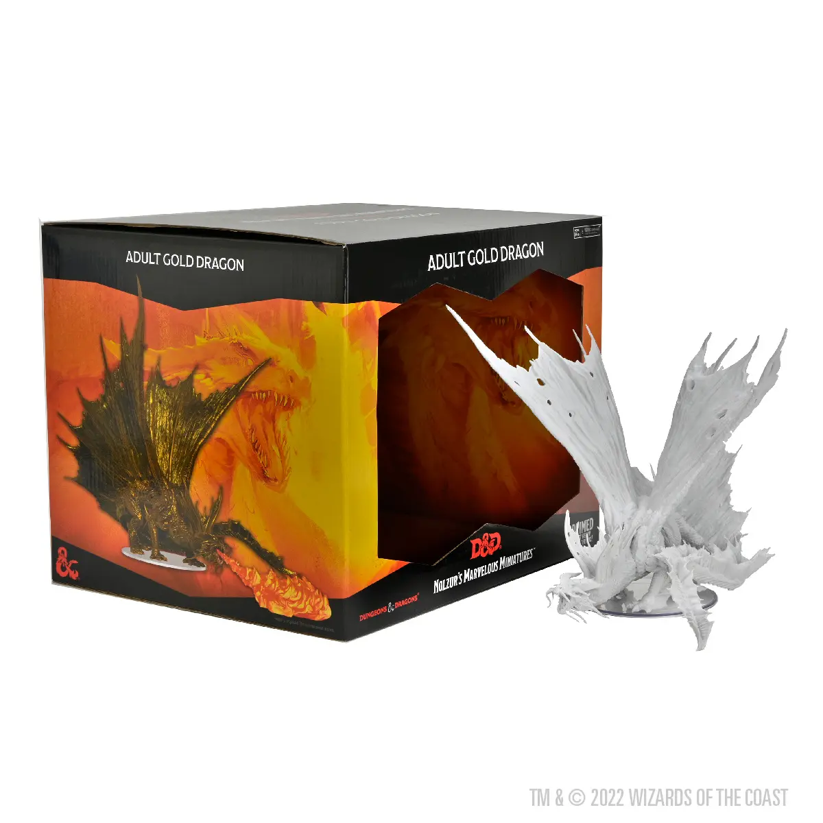 Adult Gold Dragon Dungeons & Dragons Nolzurs Marvelous Unpainted Miniature