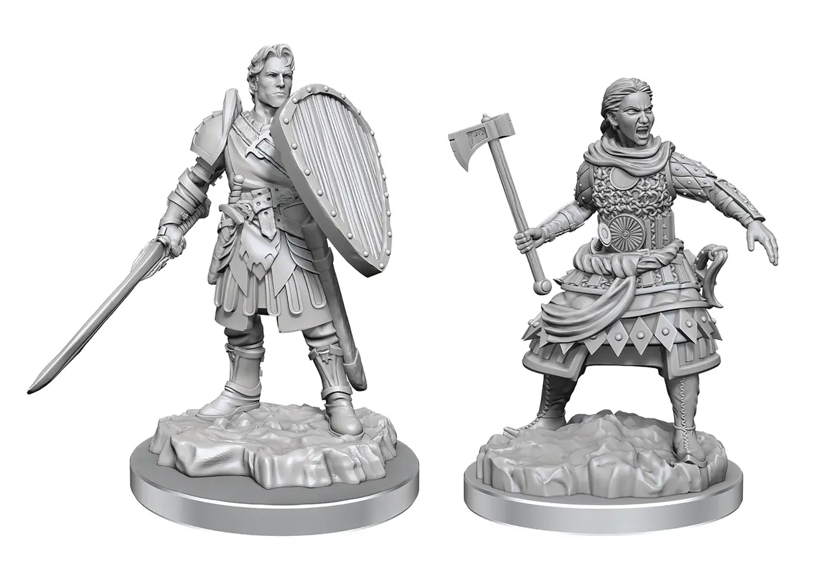 Human Fighters (Wave 21) Dungeons & Dragons Nolzurs Marvelous Unpainted Miniature
