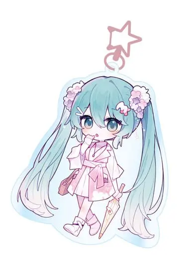 Hatsune Miku Kawaii Summer Time Acrylic Keychain