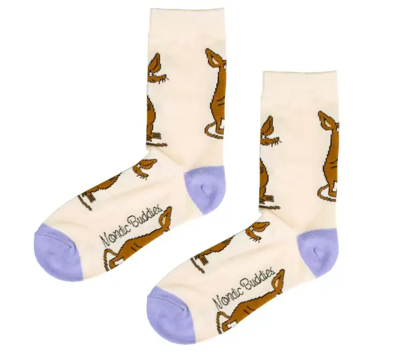 Sniff Happy Beige Socks (35-42)