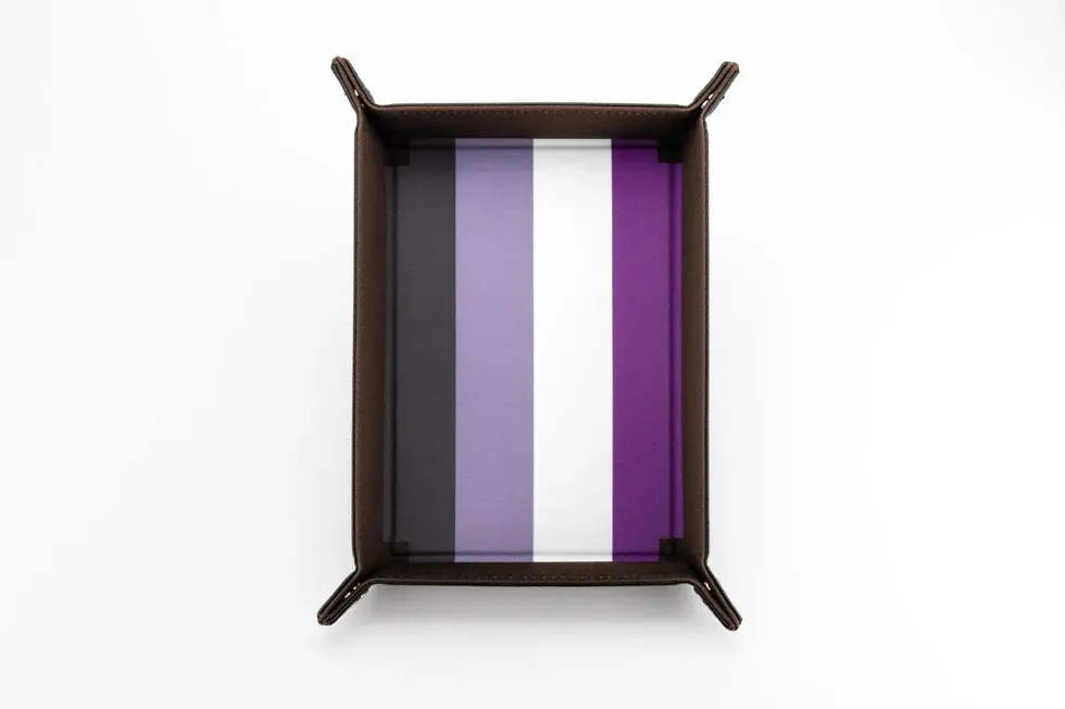 Velvet Pride Dice Tray Asexual