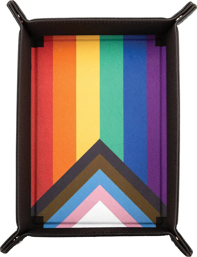 Velvet Rainbow Flag Dice Tray