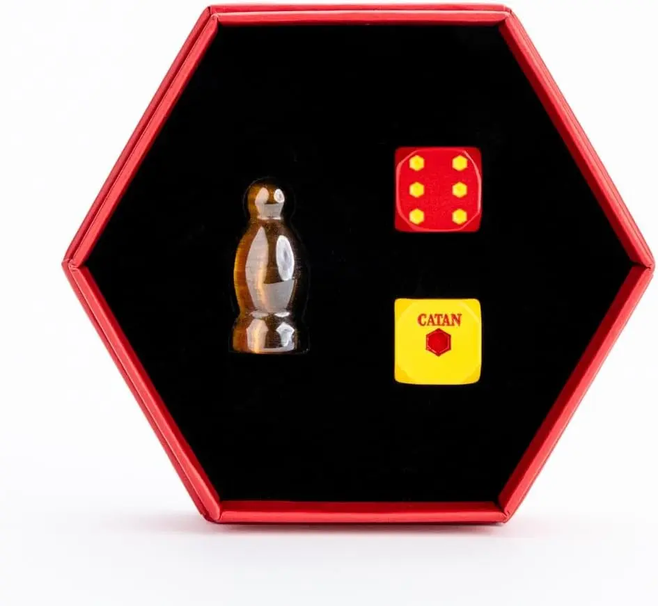 Robber & Metal Dice Tigers Eye