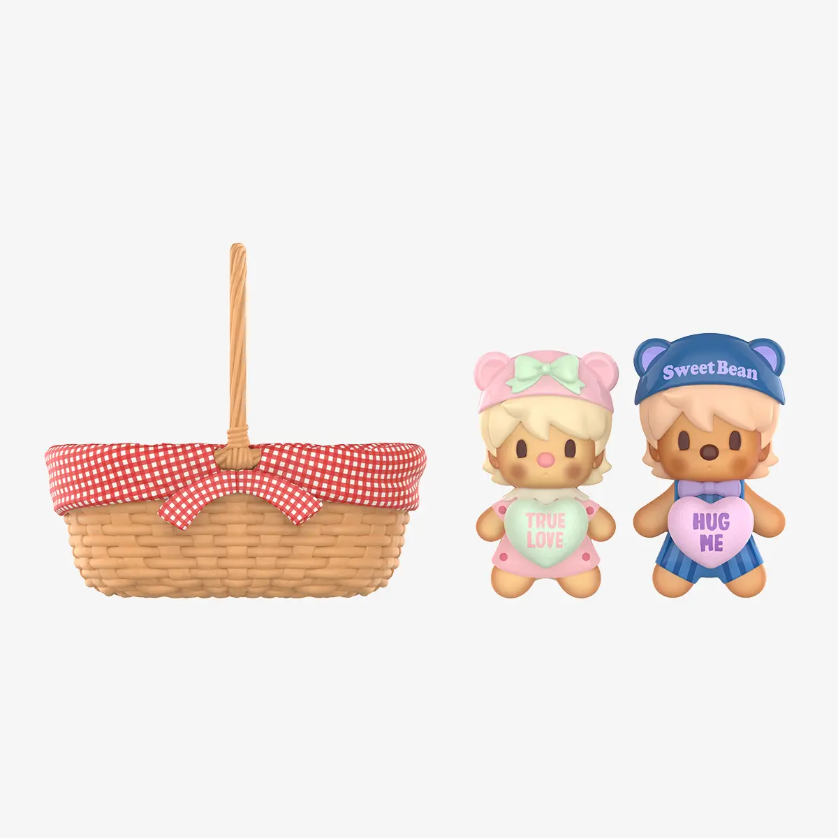 Sweet Bean Cookie Basket Figurine 14 cm