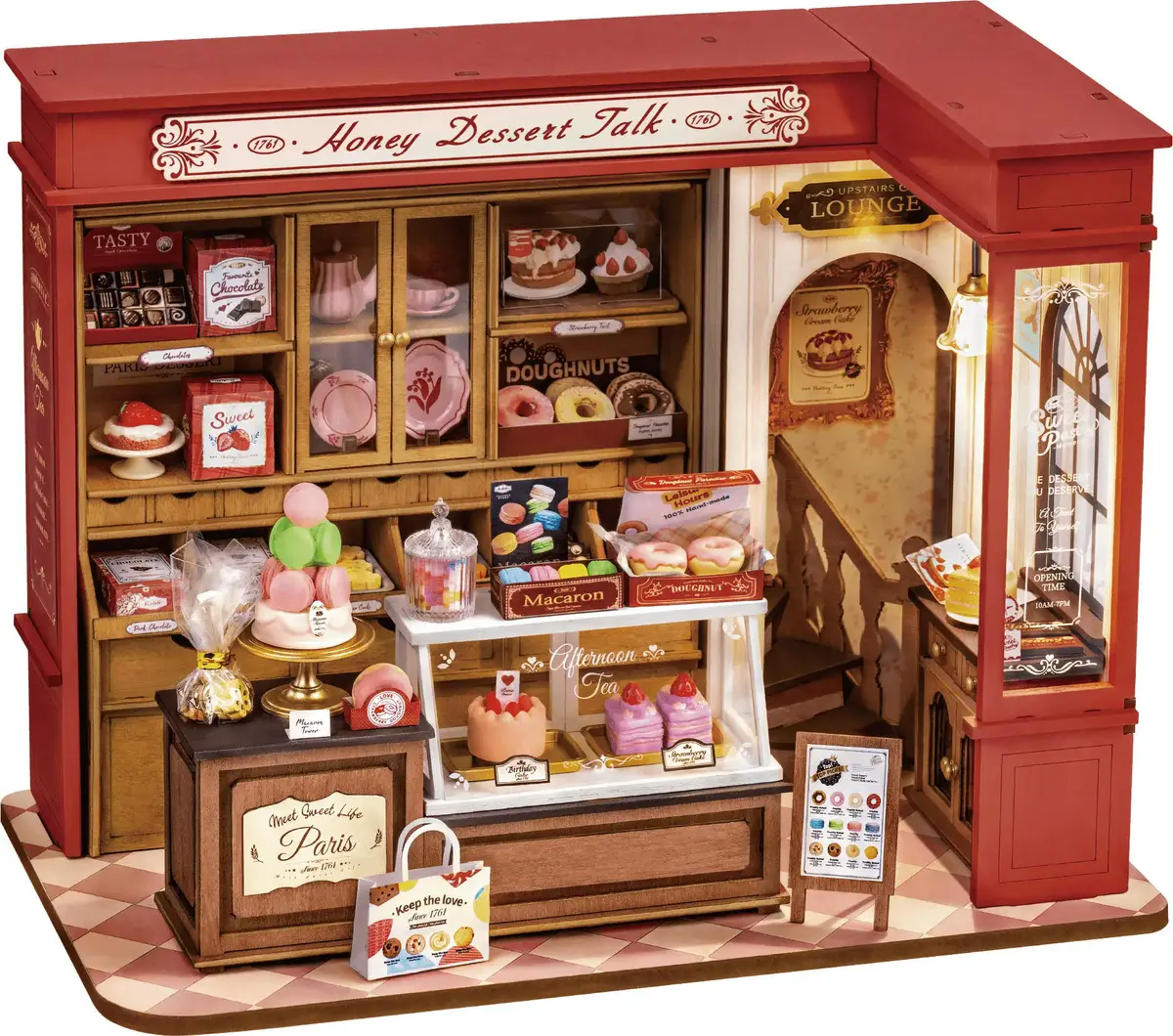 Miniature House Honey Dessert Talk Wood Puzzle