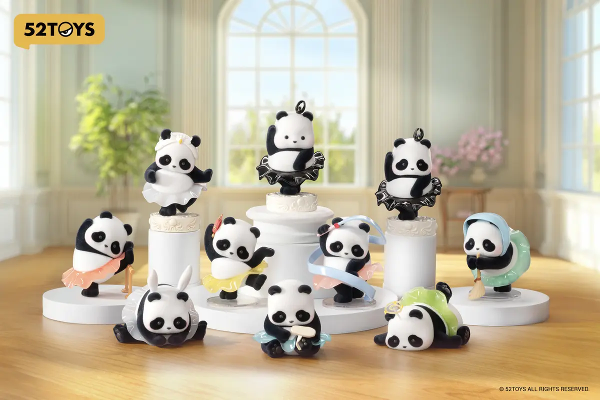 Panda Roll Ballet Recital Trading Figure