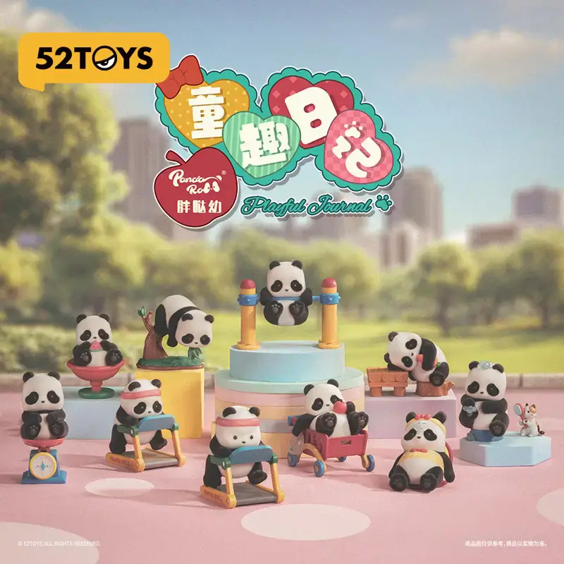 Panda Roll Playful Journal Trading Figure