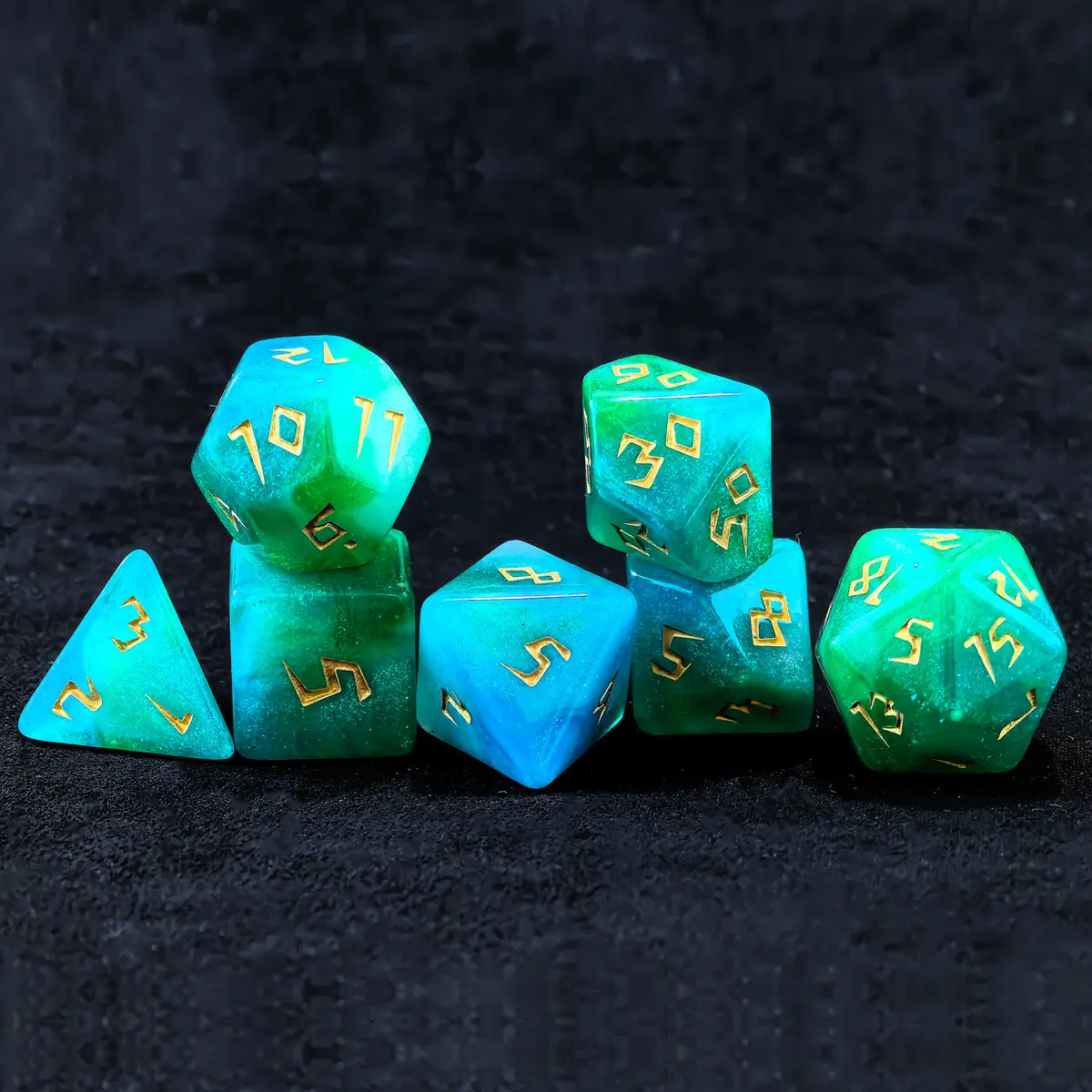 New Galaxy Poly Radiant Aquamarine /Gold (7)
