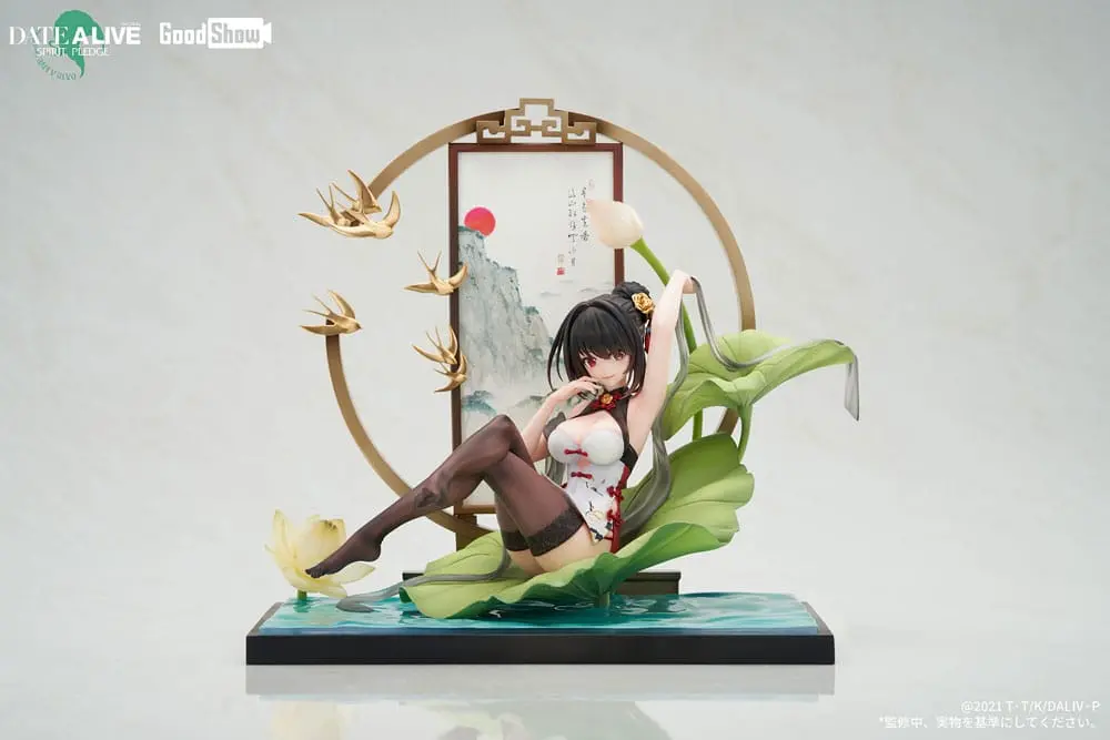 Kurumi Tokisaki Ink Black China Dress Version PVC Statue 22 cm