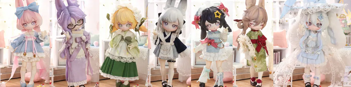 Moon Jump Time Bunny Series Trading Figure