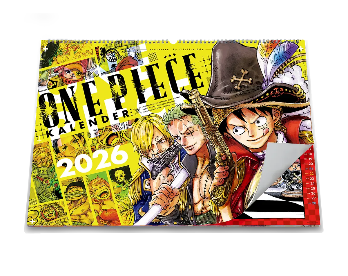 One Piece veggkalender 2026