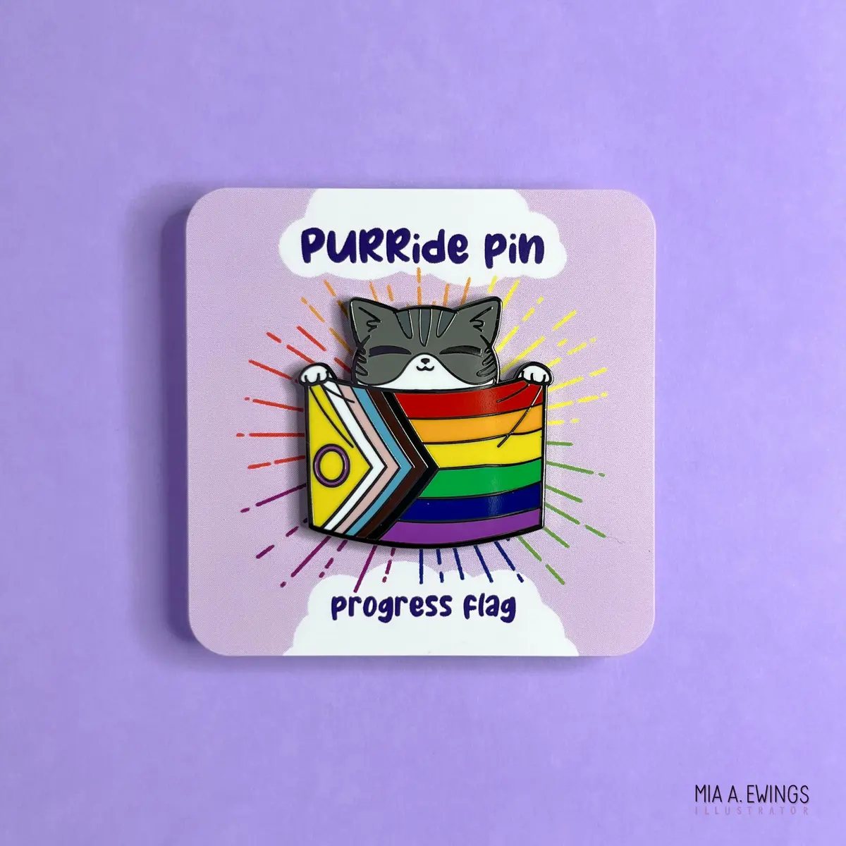 Progress Kitty Pin