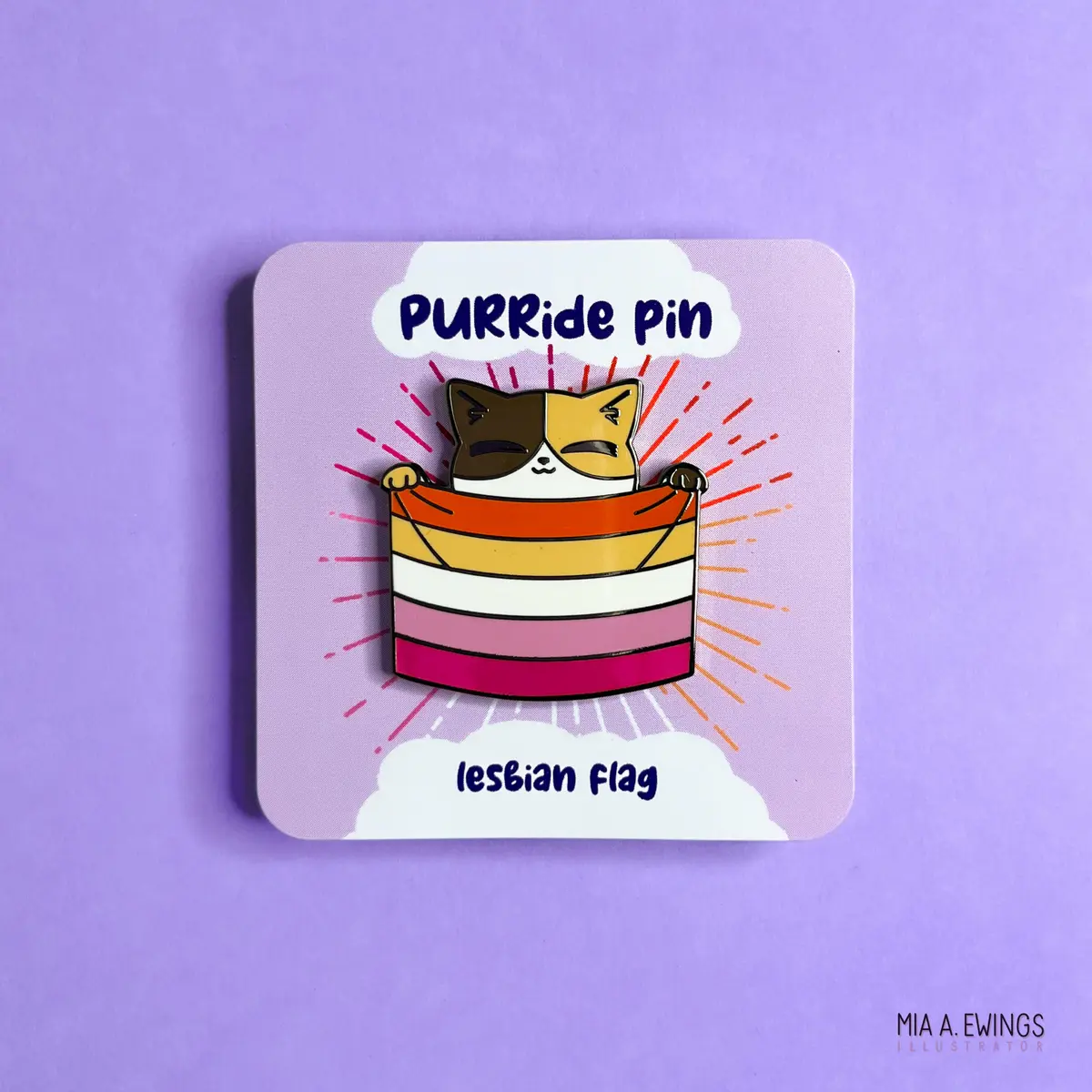 Lesbian Kitty Pin