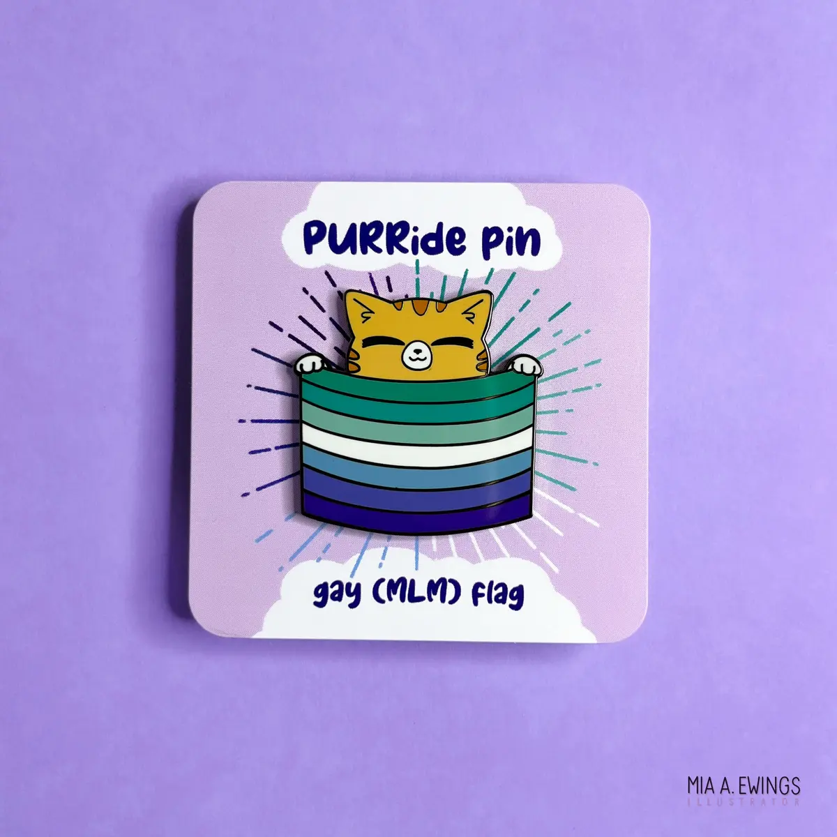 Gay Kitty Pin