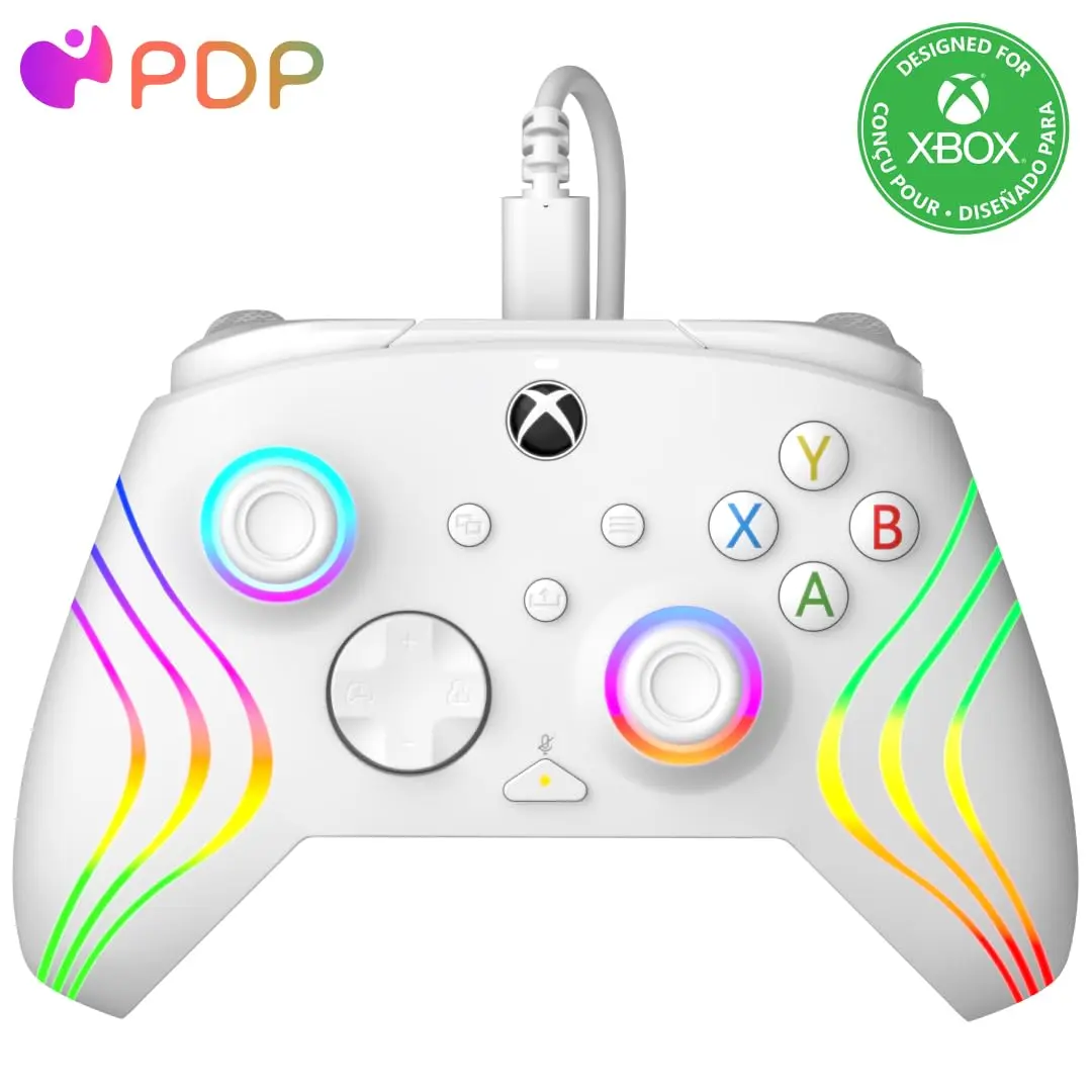 PDP Afterglow Wave Wired Xbox Controller White