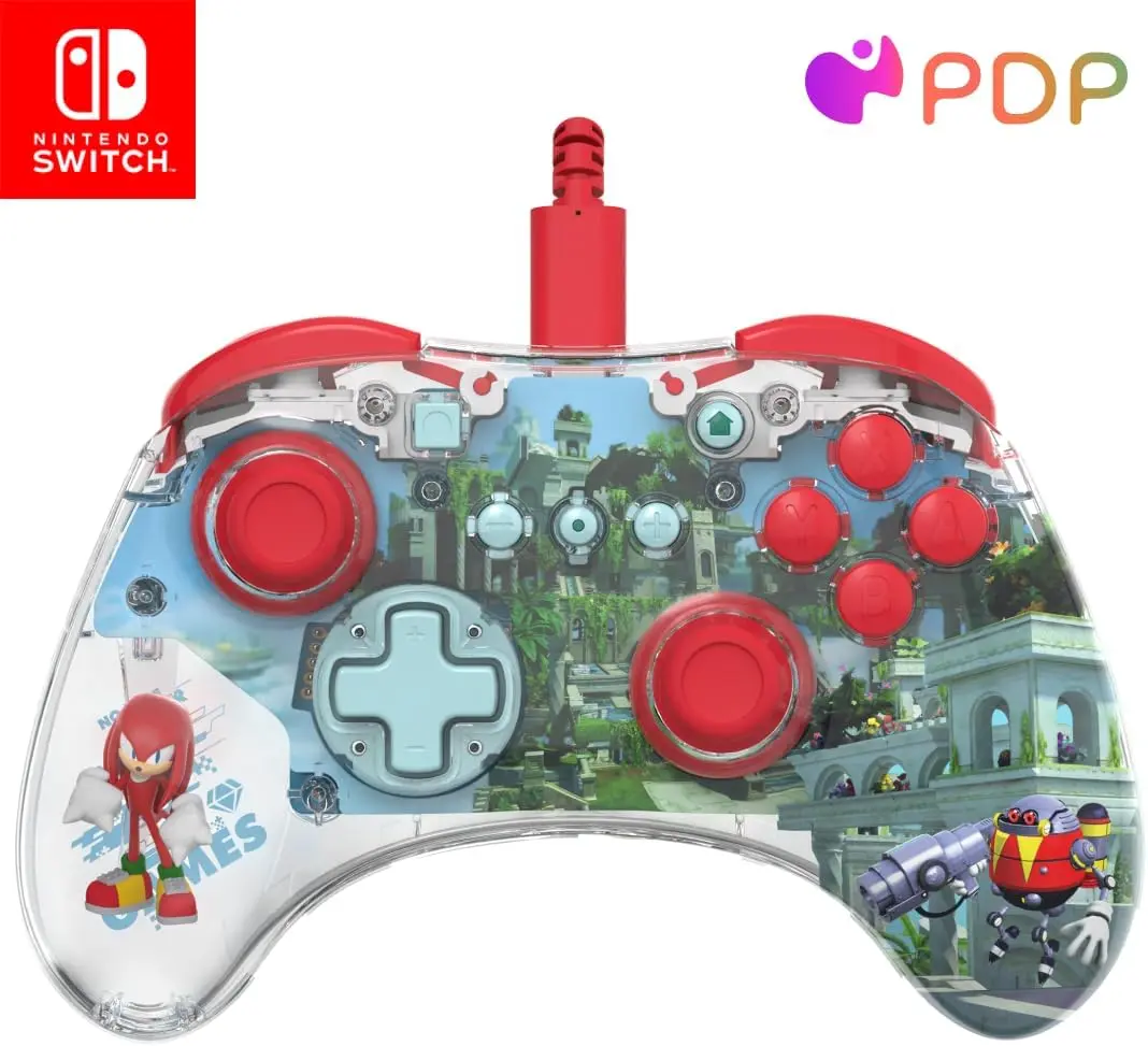 Knuckles Wired LED Light-up Pro Controller (Switch)