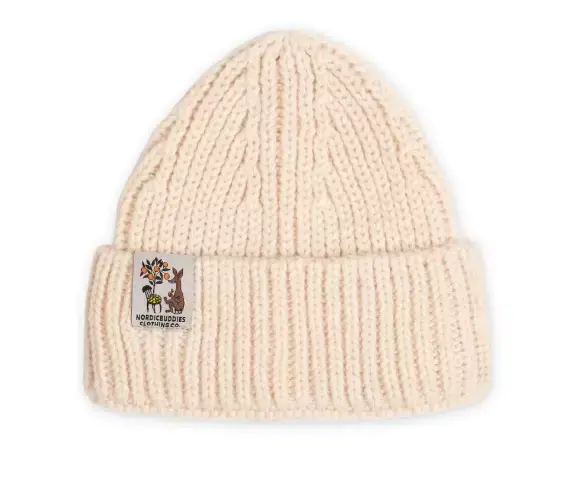 Sniff Tan Beanie Knitted