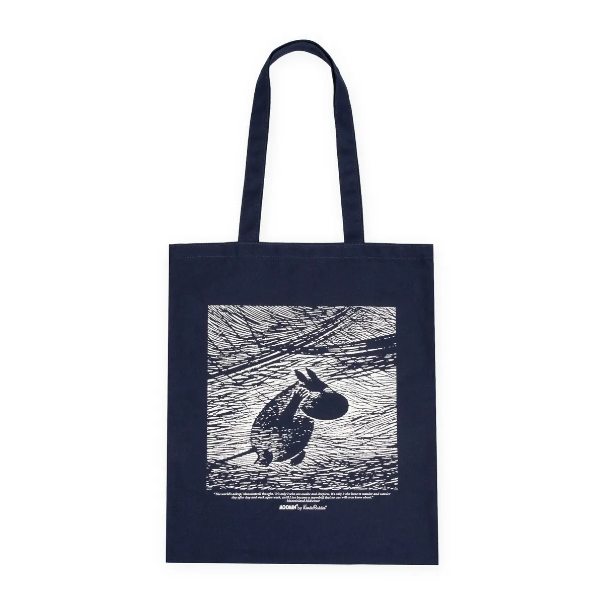 Moomin Dark Snowstorm Tote Bag