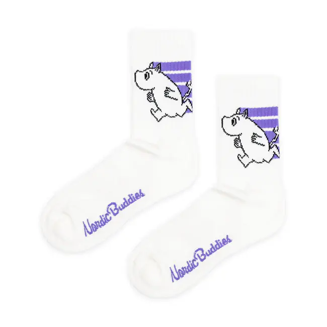 Moomintroll Active Crew Purple Socks (35-42)