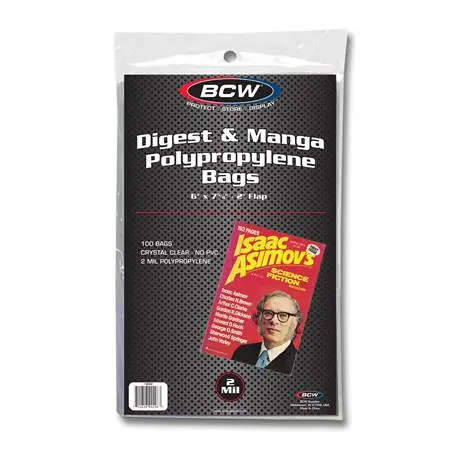 BCW Digest & Manga Bags (100)