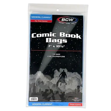 Current Modern Comic Bags Thick (100) BCW