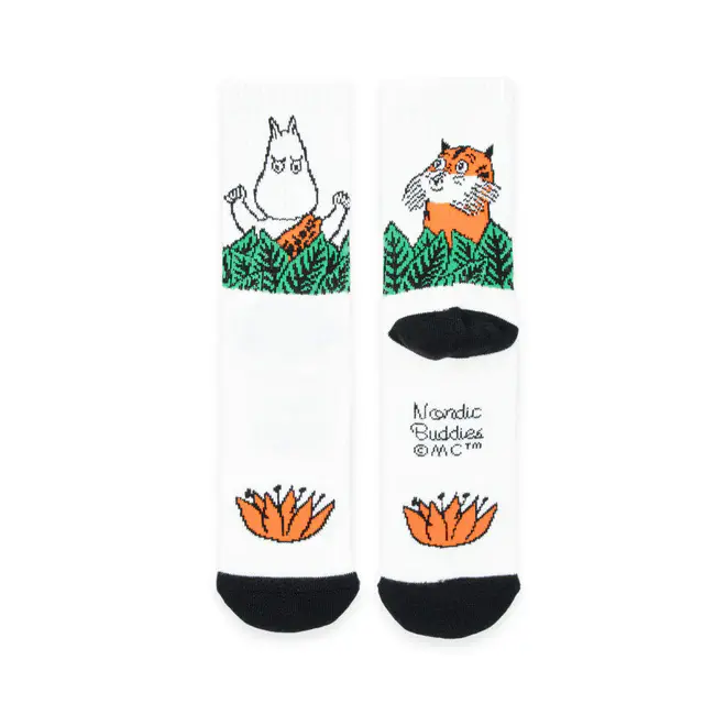 Jungle Moomin White Retro Socks (35-42)