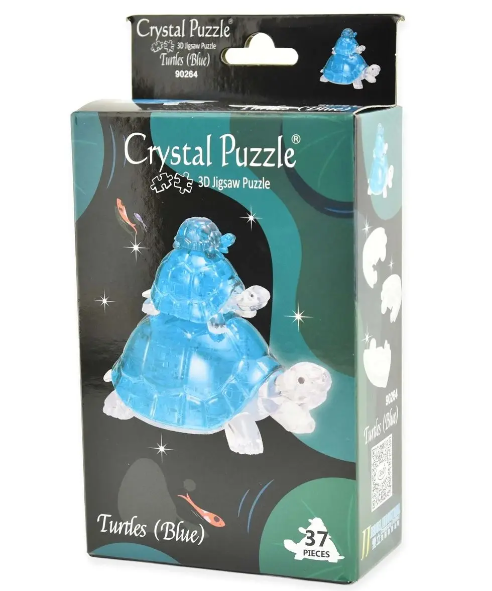 Turtles Blue 3D Crystal Puzzle