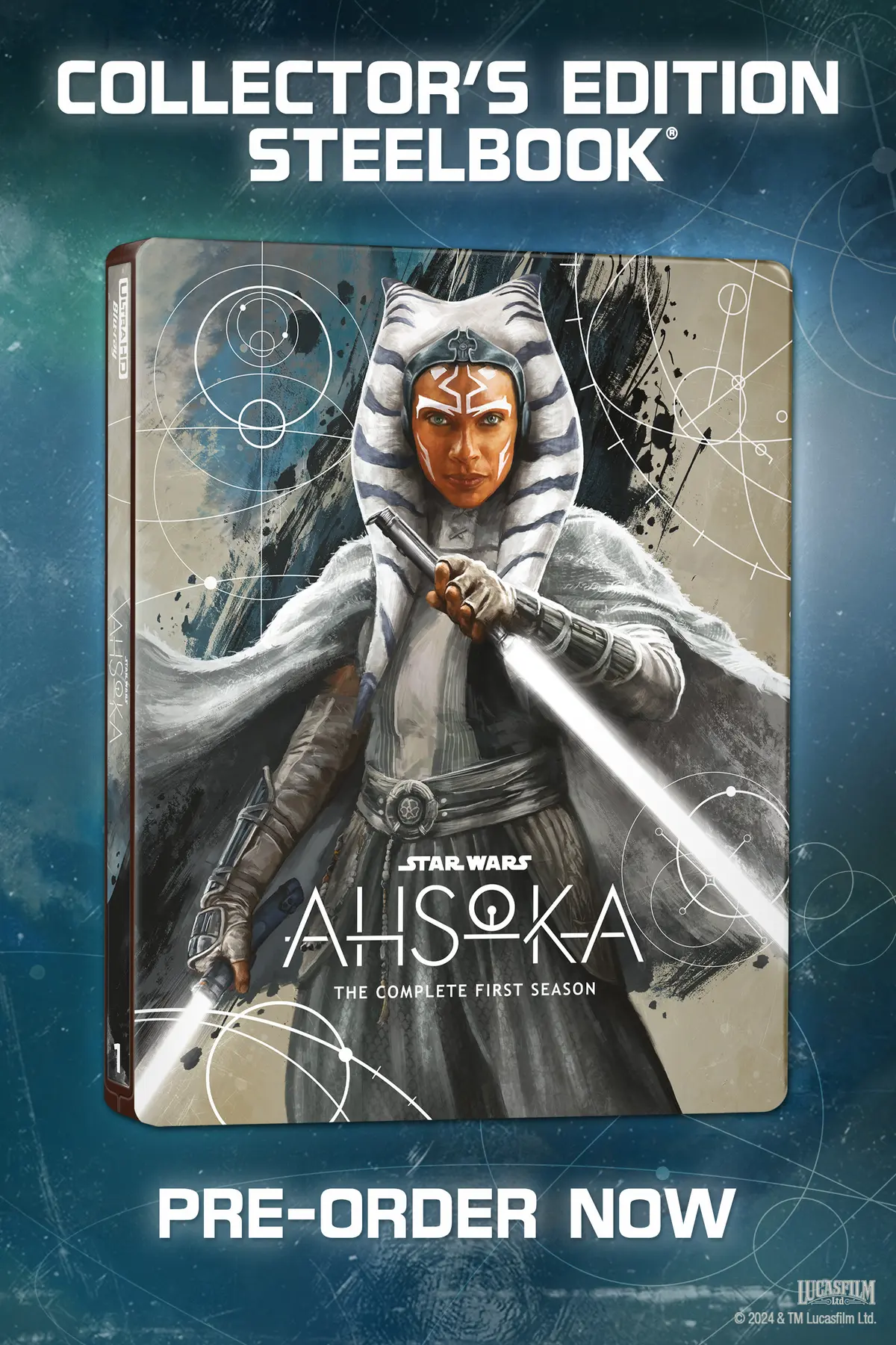 Ahsoka Sesong 1 Limited Steelbook (Blu-ray + 4K UHD)