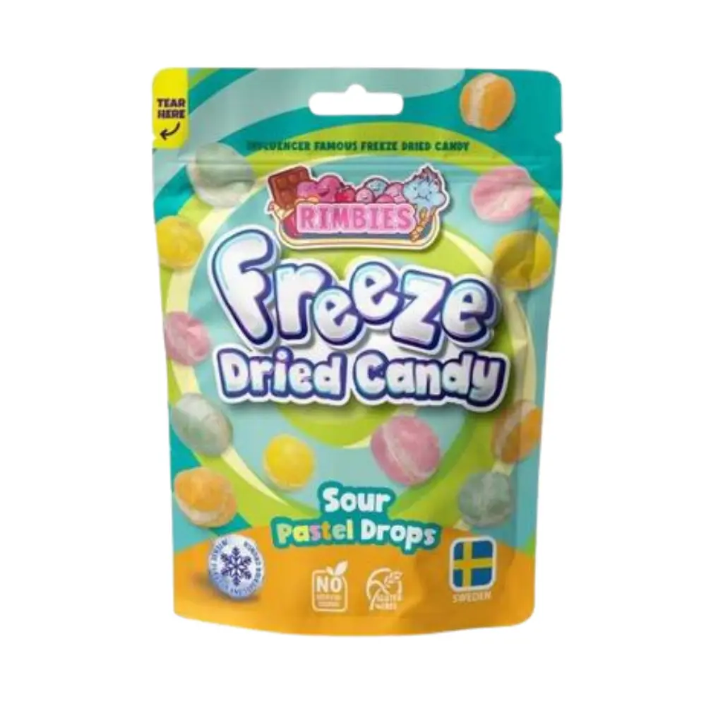 Sour Pastel Dropos Freeze Dried Candy 80 g