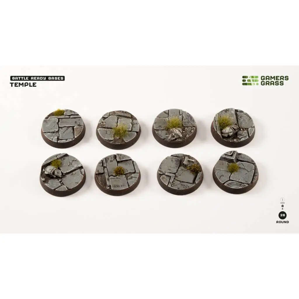Temple Bases Round 28 mm (8)