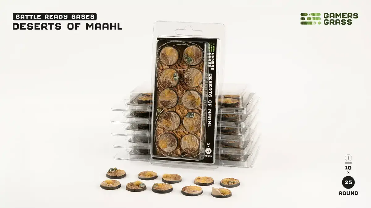 Deserts of Maahl Bases Round 25 mm (10)