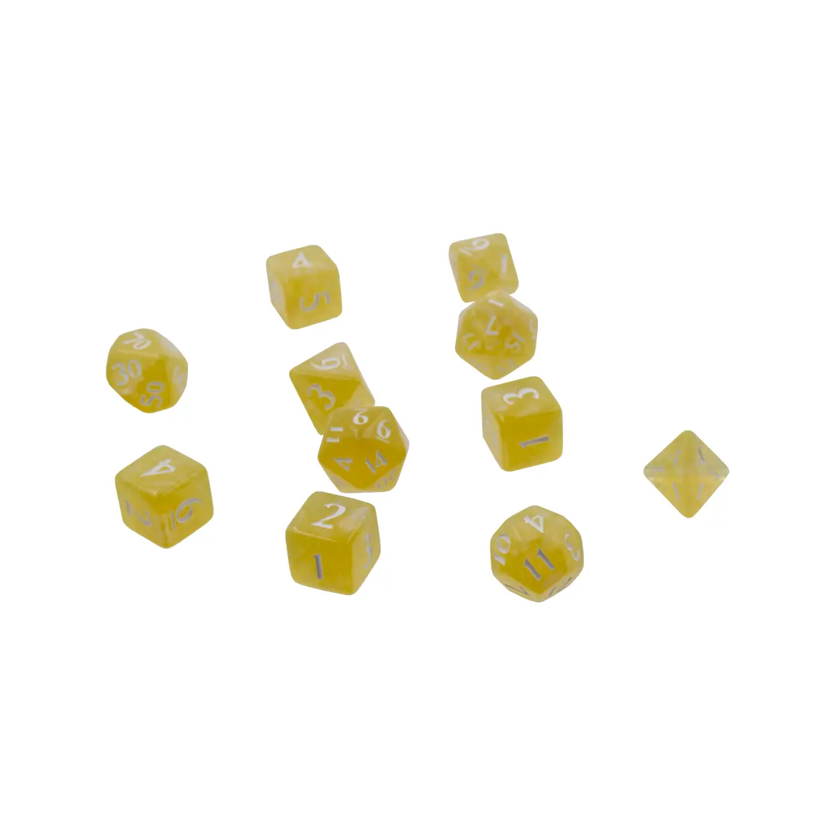 Eclipse Poly 11 Dice Set Lemon Yellow