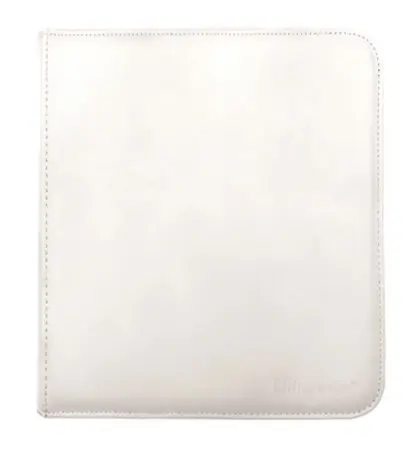Vivid 12-Pocket White Zippered Pro-Binder