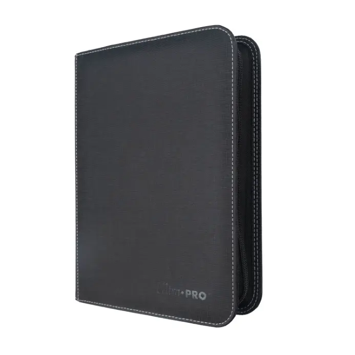 Black Zippered 4-Pocket Toploader PRO-Binder