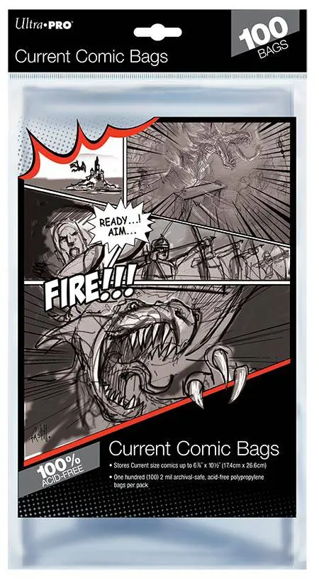Current Size Comic Bags 100 Ct Pack