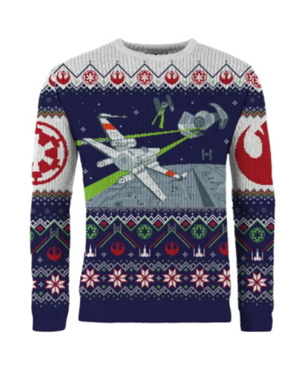 AAA X-Wing v TIE Fighter Christmas Jumper