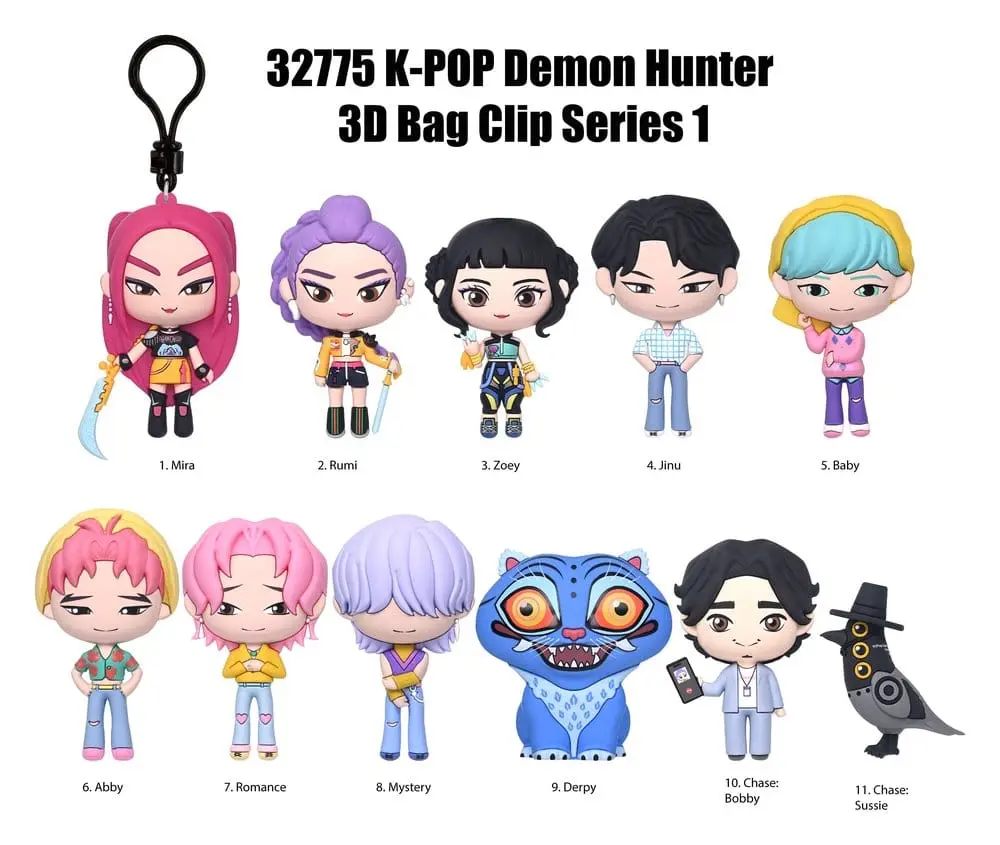KPop Demon Hunters Series 1 3D Foam Bag Clip