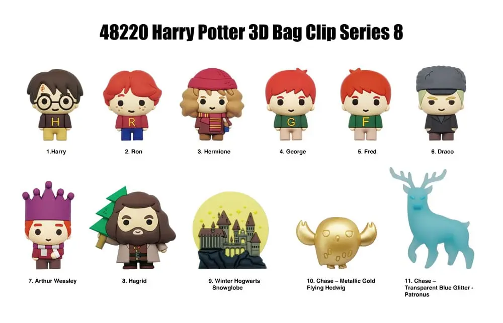 Harry Potter Series 8 3D PVC Bag Clip