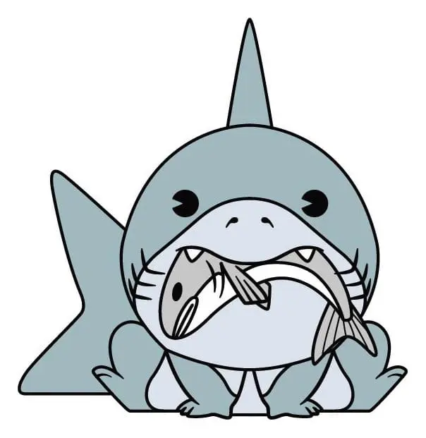 Jeff the Land Shark 3D Foam Magnet