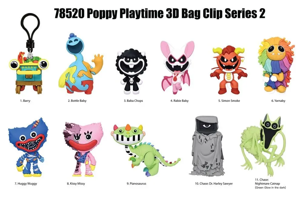 Poppy Playtime Series 2 3D Foam Bag Clip