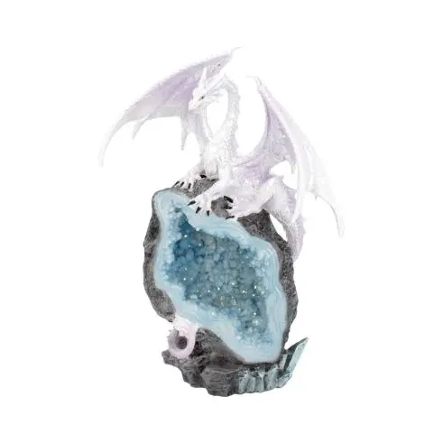Glacial Custodian White Dragon Figurine 22 cm