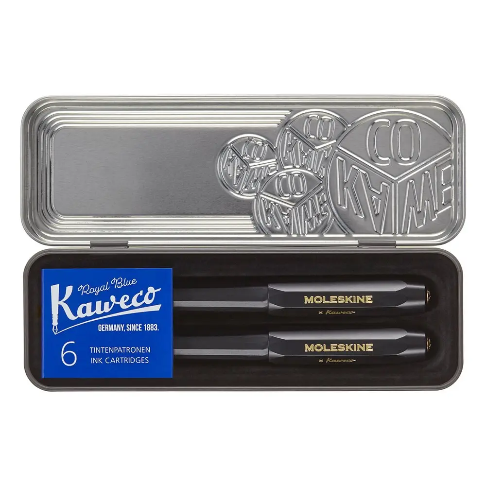 Moleskine X Kaweco Pen Set Medium Nib Black