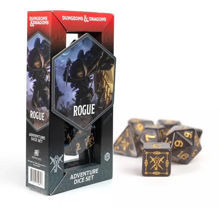 D&d Adventure Dice Rogue Black