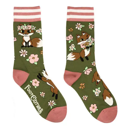 Floral Foxes Socks (36-46)