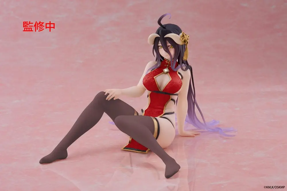 Albedo Chinese Dress Version Renewal Desktop Cute PVC Statue 13 cm