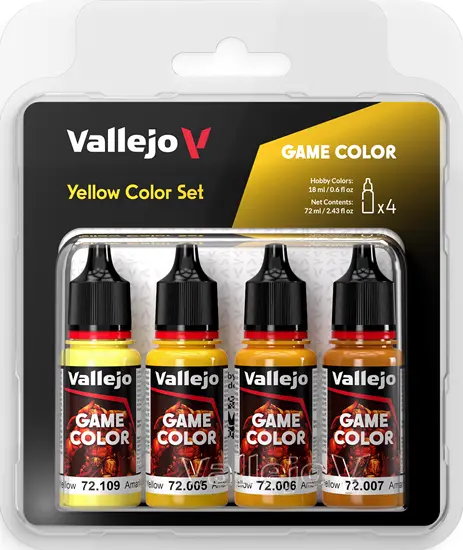 Vallejo: Game Golor Yellow Color Set 18 ml