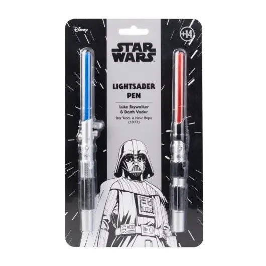 Luke Skywalker & Darth Vader Lightsaber Pen Set of 2
