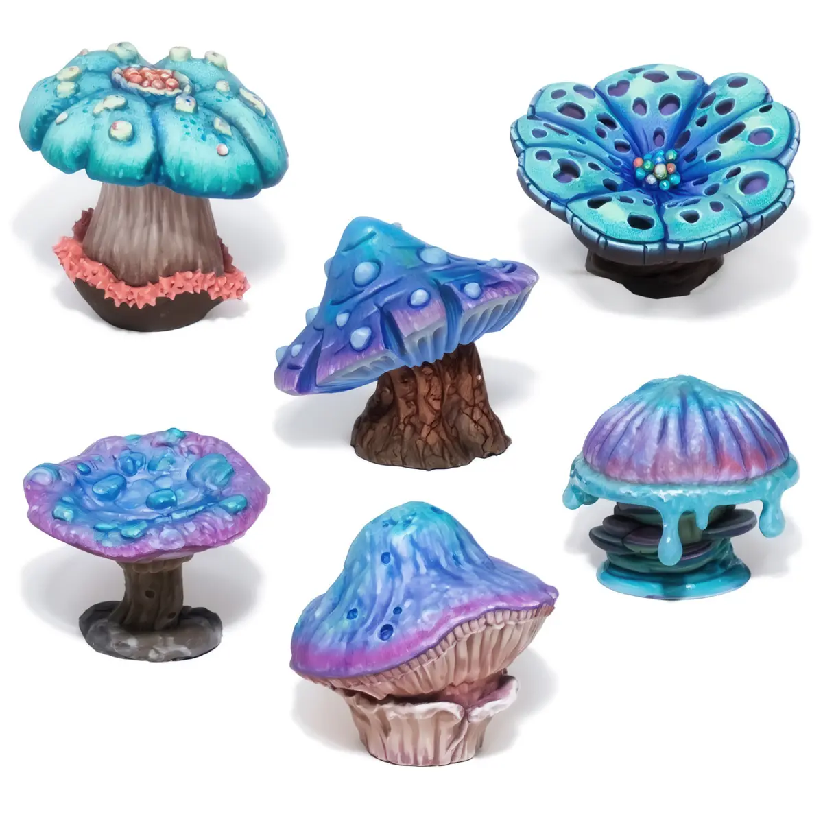 3D Printed Chunky Mushrooms XL
